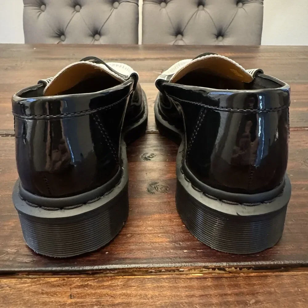 Dr Martens Penton Heart Two-Tone Patent Leather Loafers
